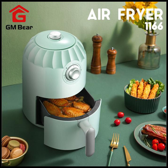 Gm Bear Penggoreng Elektrik Tanpa Minyak 1166 - Air Fryer Green