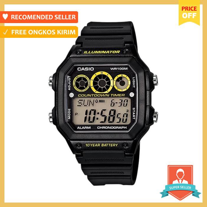 Jam Tangan Casio Ae 1300Wh 1Avd / Ae1300Wh Original & Bergaransi
