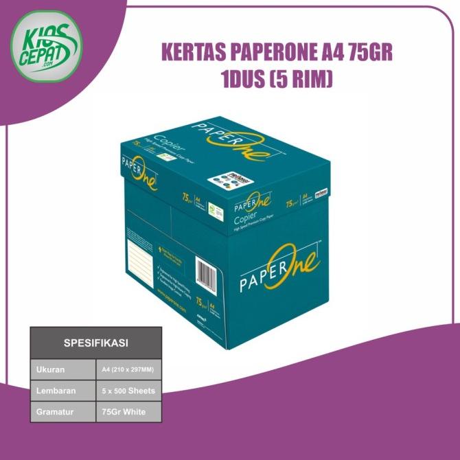 

PROMO KERTAS PAPERONE A4 75GR 1DUS 5 RIM RBT XBV5615EA