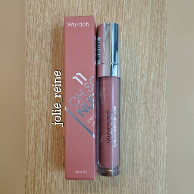 Wardah Exclusive Matte Lip Cream Lipcream 11 Oh So Nude (Preloved) Lipstik Nude