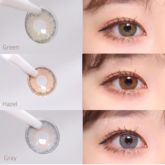 Softlens Princess Symphony 3Con Gray / Hazel / Green / Grey / Abu / Brown / Hijau Normal Minus Beda Minus