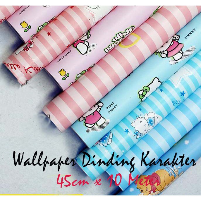 Wallpaper Sticker Dinding import Lucu Mudah Dipasang Terlihat Elegant Menarik Hiasan Dinding Murah