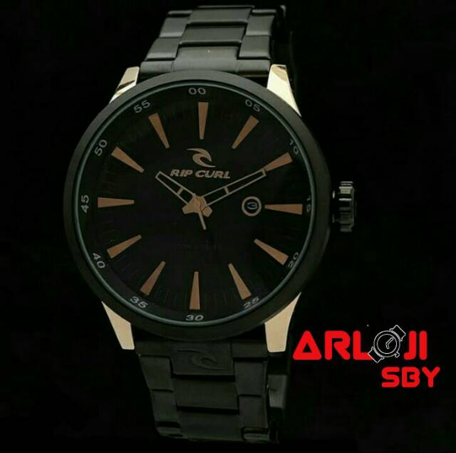 Jam tangan pria Ripcurl Recon gold tanggal aktif