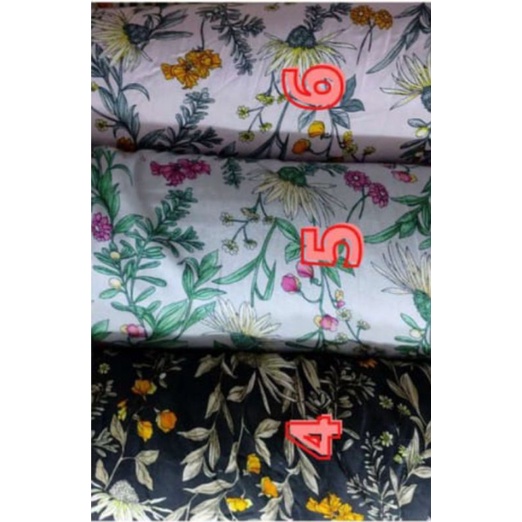 Kain Katun Rayon Viscose Bahan Daster - Meteran 0.5