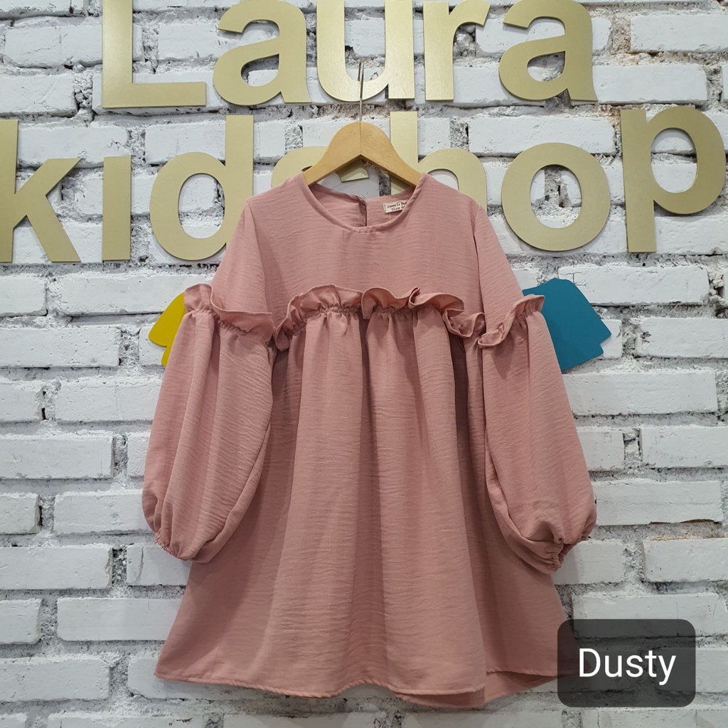 Dress Anak / Tunik Anak Perempuan / Midi Dress Anak PINKAN 6-10 Tahun