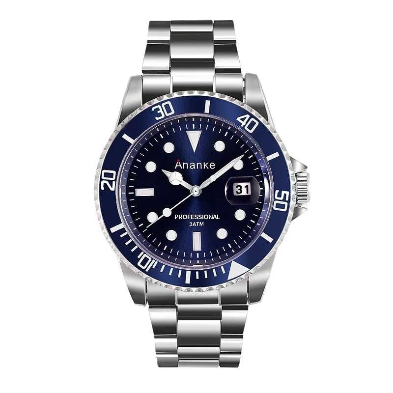 Baru ANANKE MAURITIUS Jam Tangan Mewah Pria / Luxury Men's Watch - Blue