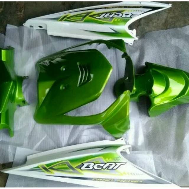 Full body halus beat karbu hijau putih