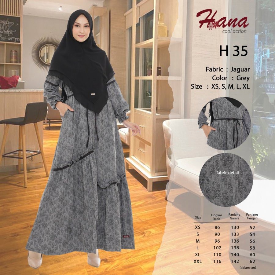 Gamis Hana H 35 - Gamis Terbaru Hana