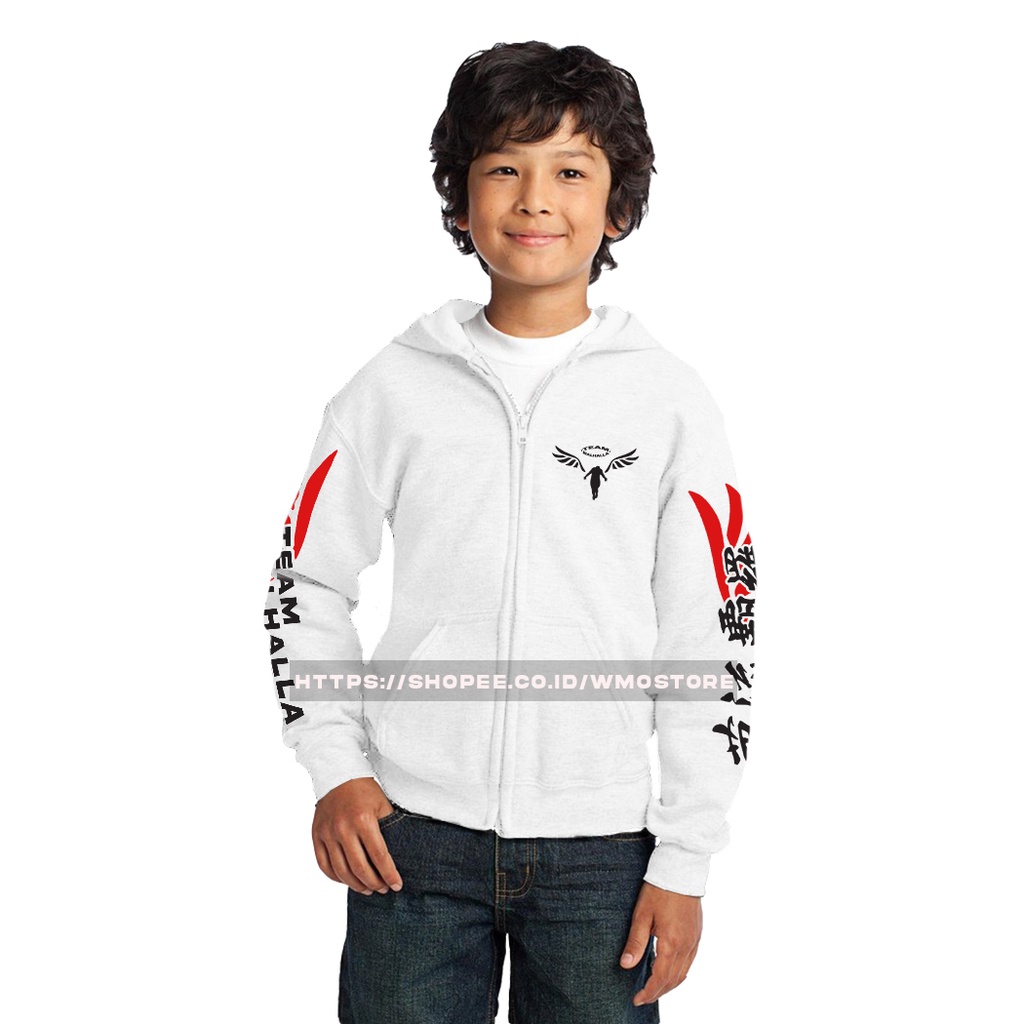 Jaket VALHALLA ANAK Hoodie Zipper Tokyo Revengers Terbaru