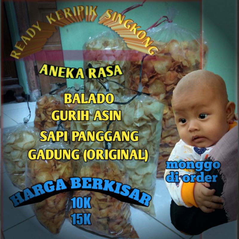 

KERIPIK SINGKONG 500gm