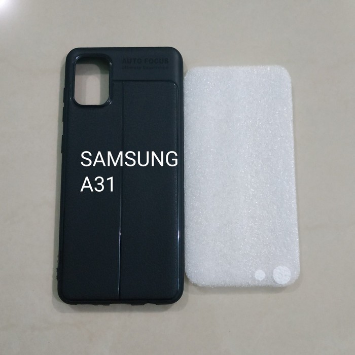 SAMSUNG A31 karet softcase silikon karet hitam mantap murah meriah