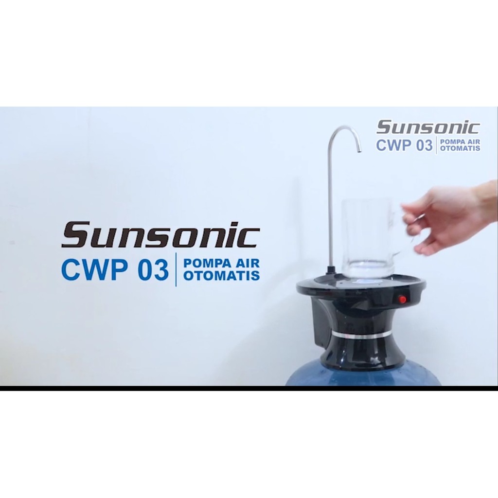 Pompa Galon SUNSONIC Electric Tatakan Gelas Elektrik Water Pump CWP03