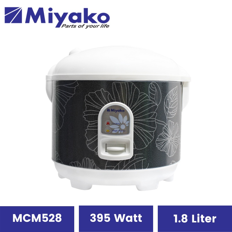 Rice Cooker Miyako MCM528 | Penghangat Penanak Nasi Magic Com Kom MCM 528 Resmi Magicom Magickom Mejikom