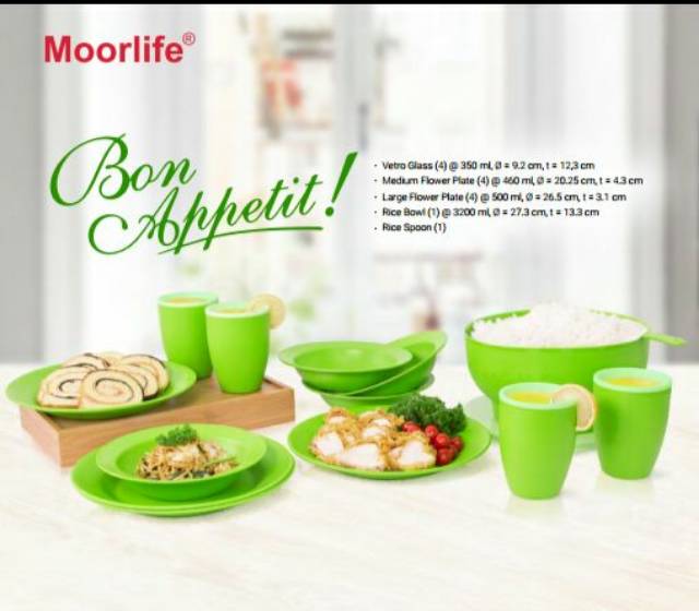 MOORLIFE WADAH NASI Rice Bowl TERMURAH