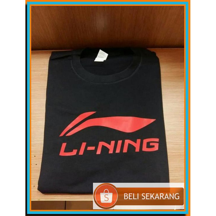 R310 Kaos Tshirt Combed 30S Badminton Lining Merah Pakaian Pria Wanita Couple Polos Murah