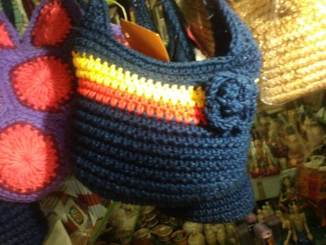 TERMURAH! Tas Selempang Rajut Variasi Warna Ukuran 15 cm - Tas Wanita Unik dan Cantik