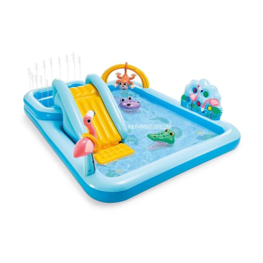 INTEX 57161 Kolam Renang Perosotan Jungle Adventure Play Center Anak