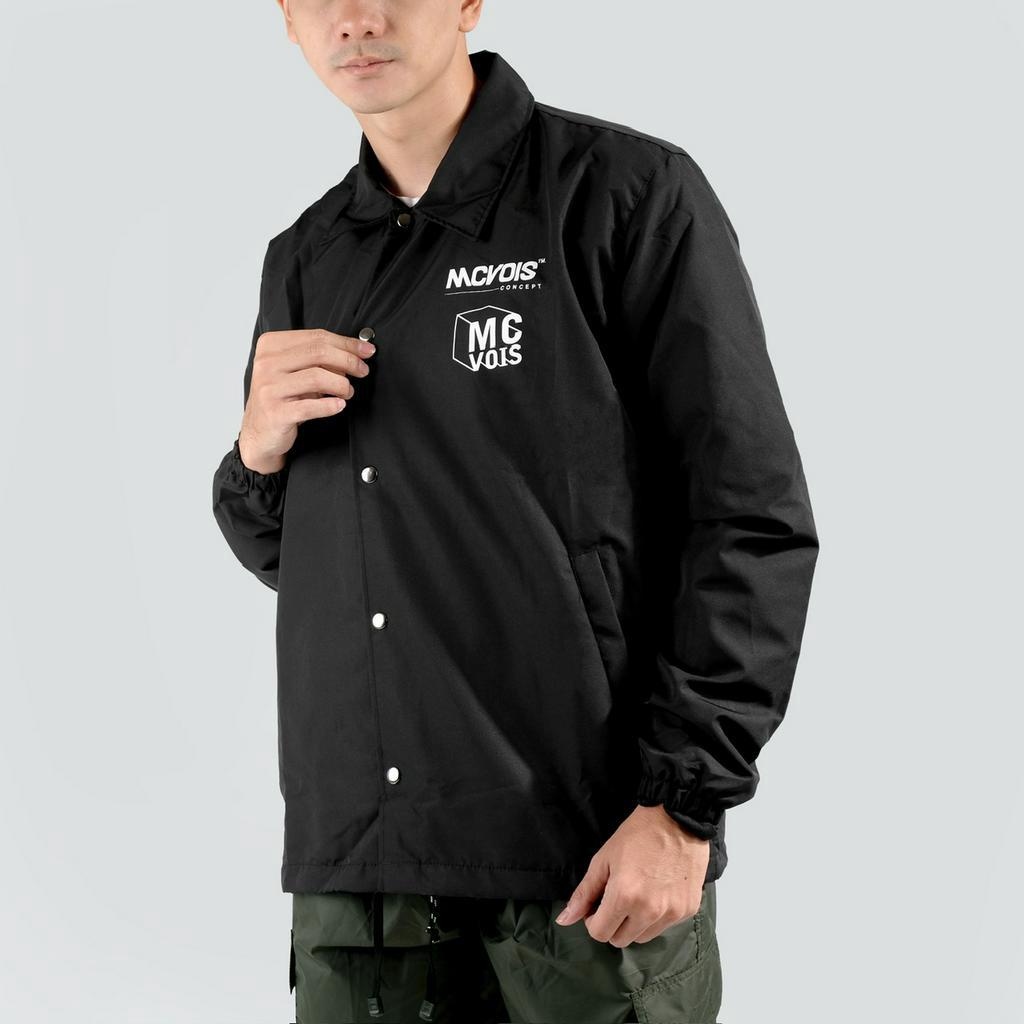 Mcvois Jaket Coach Pria Tulisan Premium Distro