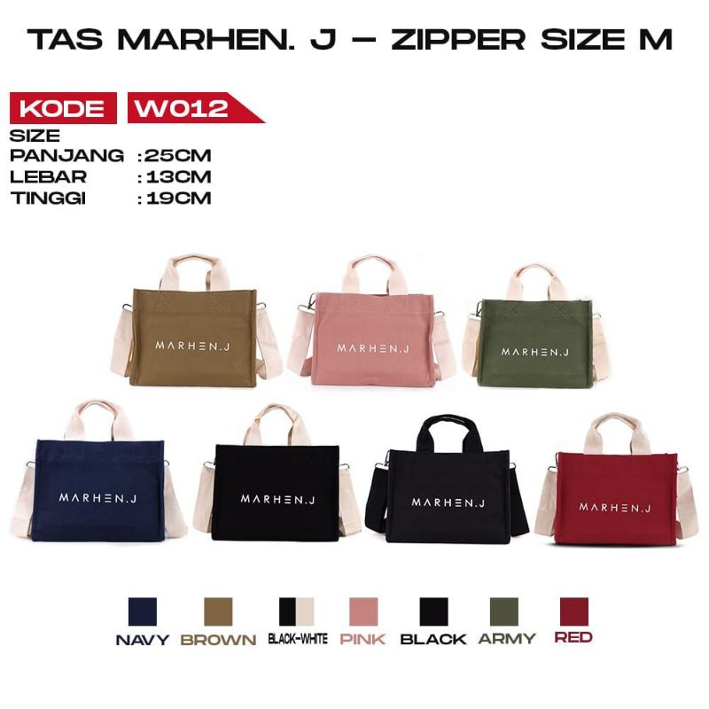 TAS WANITA  SLEMPANG MARHEN J-ZIPPER SIZE M