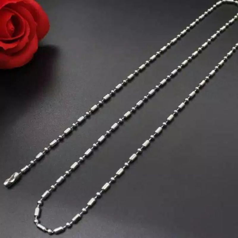 kalung baja tabung anti luntur 75 cm