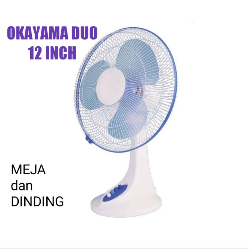 kipas angin meja dan dinding/okayama 12in duo