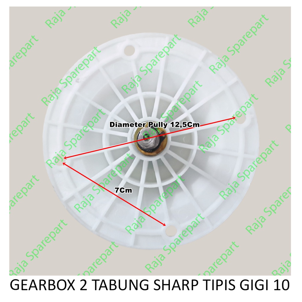 Gearbox Mesin Cuci 2 Tabung Sharp Tipis Gigi 10 GB13 GHTG10