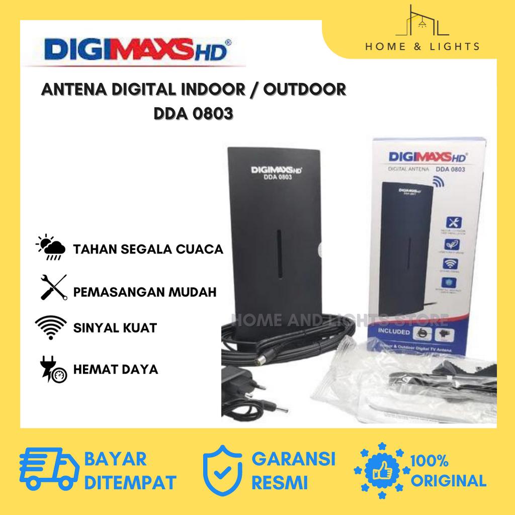 DIGIMAXS HD Antena TV Indoor Outdoor Kabel 8M DDA 0803 / Antena Luar Ruangan / Dalam Ruangan / Antena Super Jernih / Antena Murah Jernih