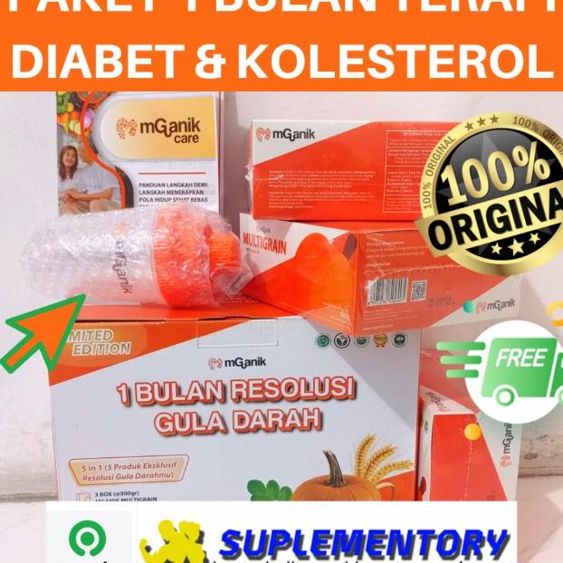 

Paket 1 Bulan Mganik Multigrain Drink 3 Box Terapi Diabetes M Ganik