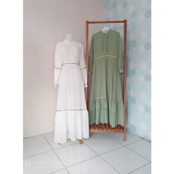 Gamis premium bahan ceruty