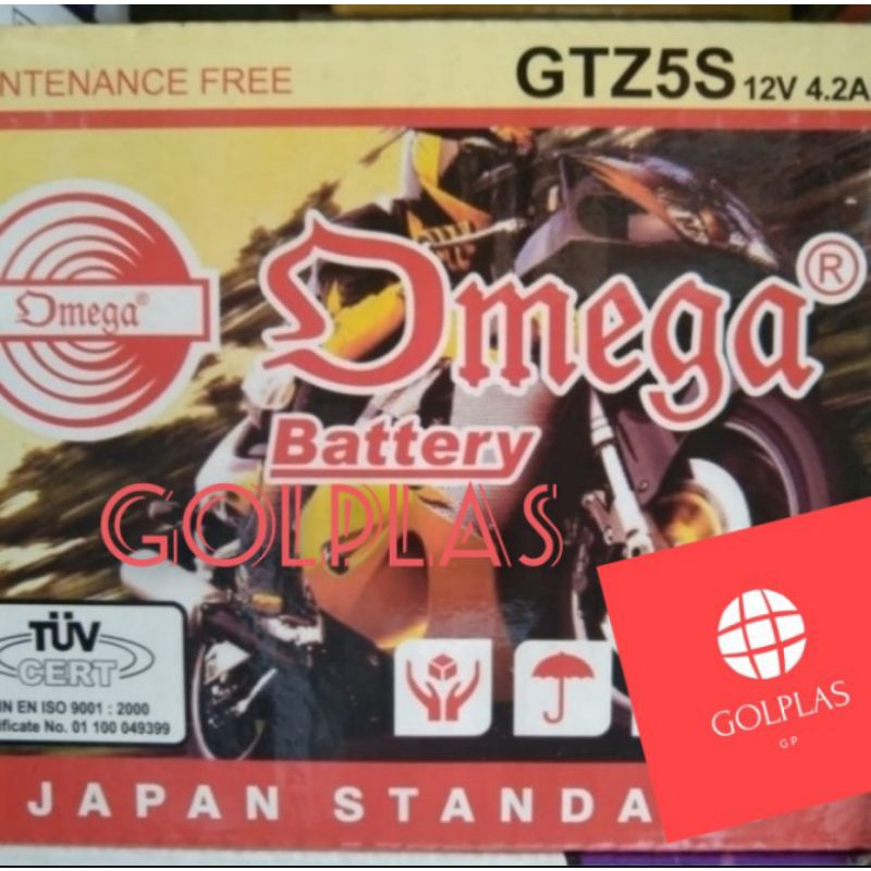 aki omega battery japan standard 12v4.2ah honda.yamaha dll