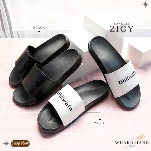 WhardHard SANDAL SLIP ON / SANDAL SLOP DELIWAFA SANDAL ZIGY