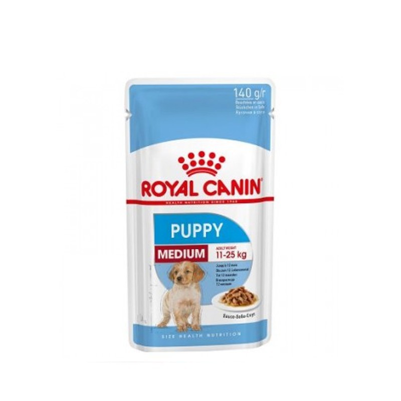 Makanan basah Anjing Royal Canin Medium Puppy 140 Gram Pouch DOG FOOD