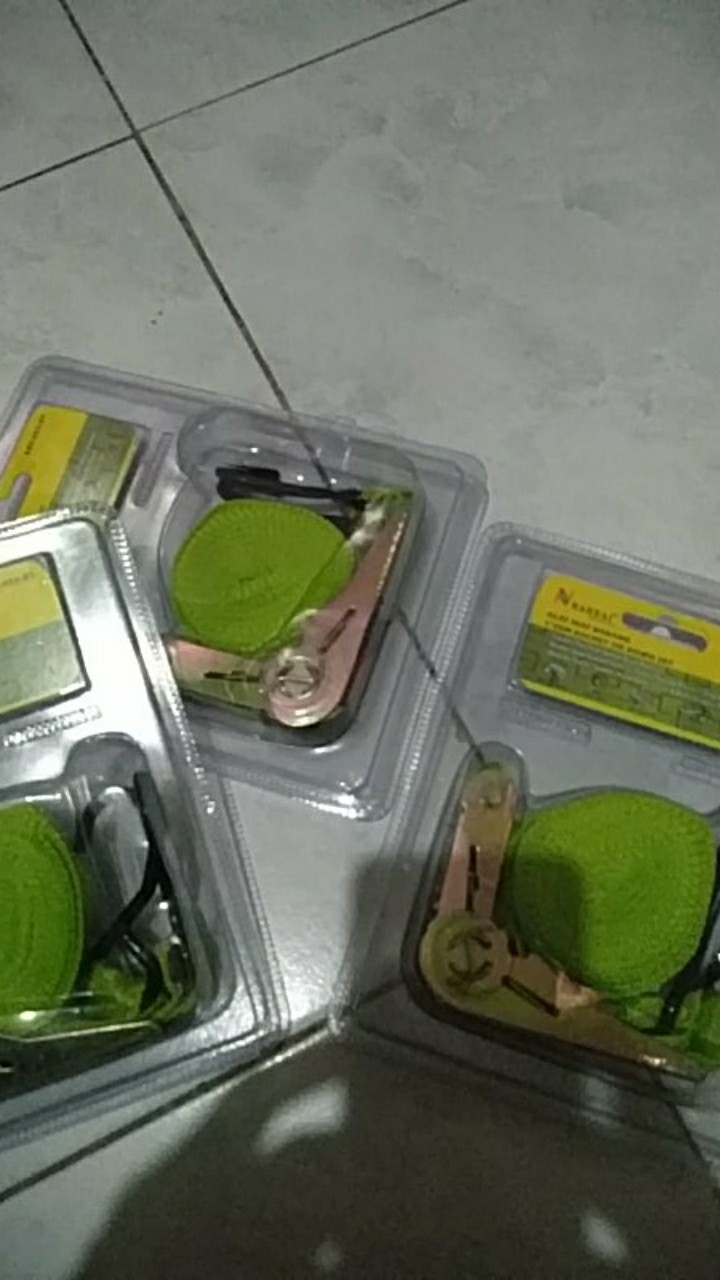 Mg Rachet Tie Down 1inchi X 5m Oraange Ratchet Tali Pengikat Barang Motor