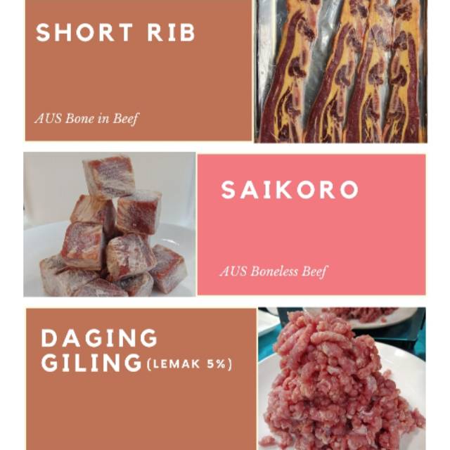 

Daging Giling 1/2 kg/ 500gr (Lemak 5%)
