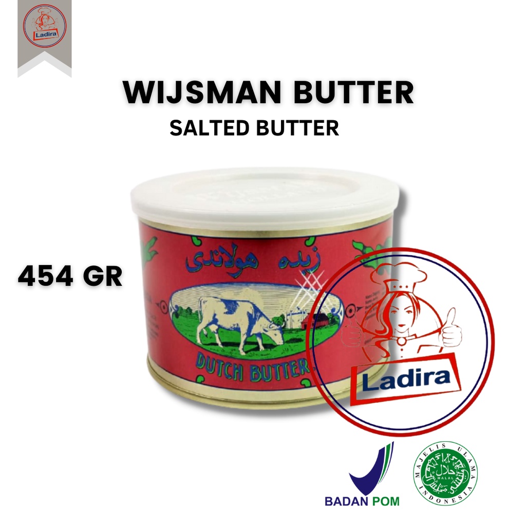 

WIJSMAN BUTTER 454 GR bahan kue dan roti bahan baking adonan kue mentega wisman halal BPOM 454gr / 200gr / 1kg