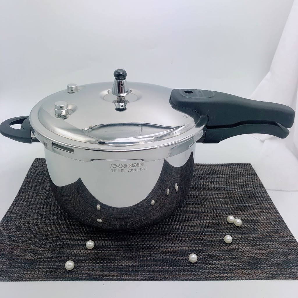 Panci Presto HCX Stainless 26cm 7L Pressure Cooker Induksi