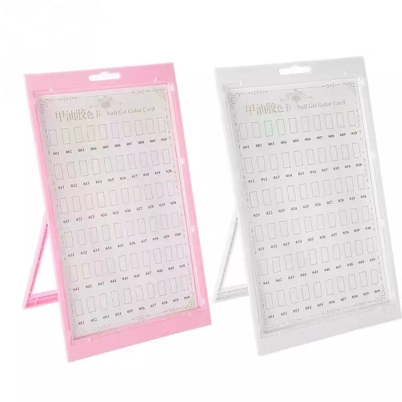 DISPLAY NAIL STAND SQUARE / PAJANGAN HASIL NAILART BINGKAI PERSEGI NAIL DISPLAY COLOR CHART