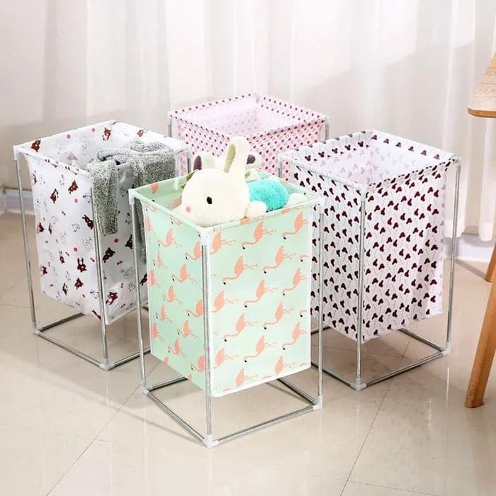 Keranjang Cucian Stand Baju kotor Laundry Basket