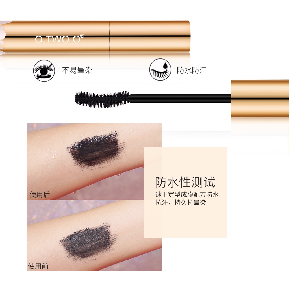 ORIGINAL O.TWO.O GOLD MASCARA WATERPROOF LONG LASTING VOLUMIZING LENGTHEN EYE LASH MAKEUP 9981