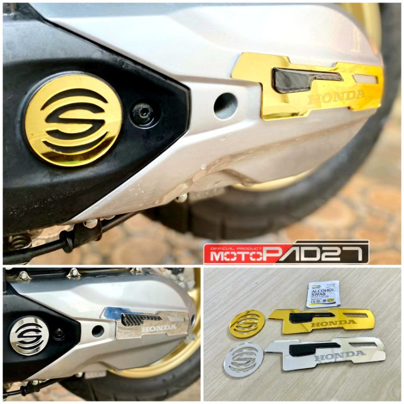 Garnish New Scoopy Garnis Cover Footstep Pijakan kaki Honda New Scoopy 2021 2022 2023