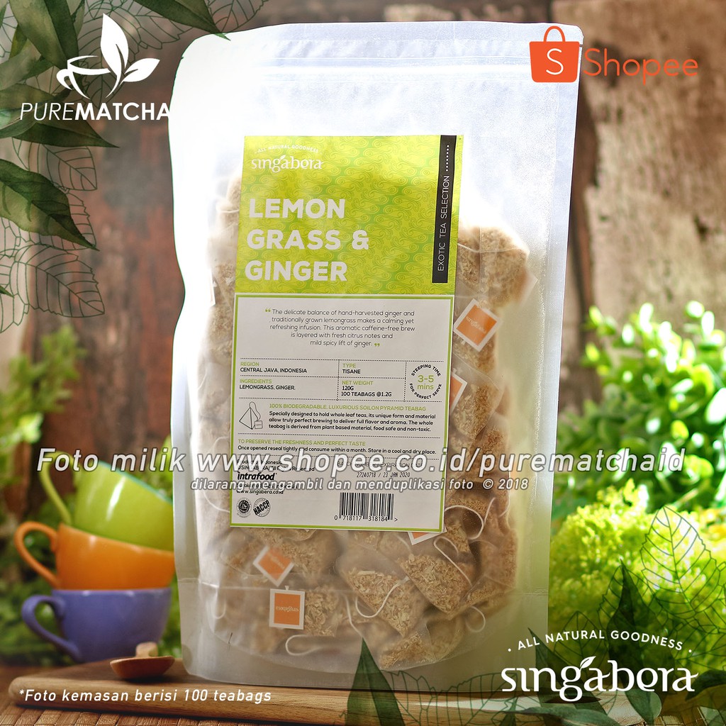 

Singabera Teh Premium Indonesia - Singabera Lemongrass Ginger 100tb Indonesian Tea