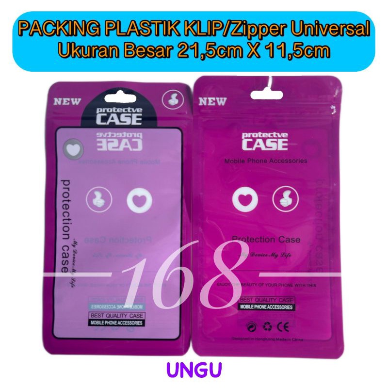 [100Pcs] Plastik Klip Packing Fashion Case Hp Softcase Silikon Hp Plastik Klip Fashion Handphone Ukuran Besar