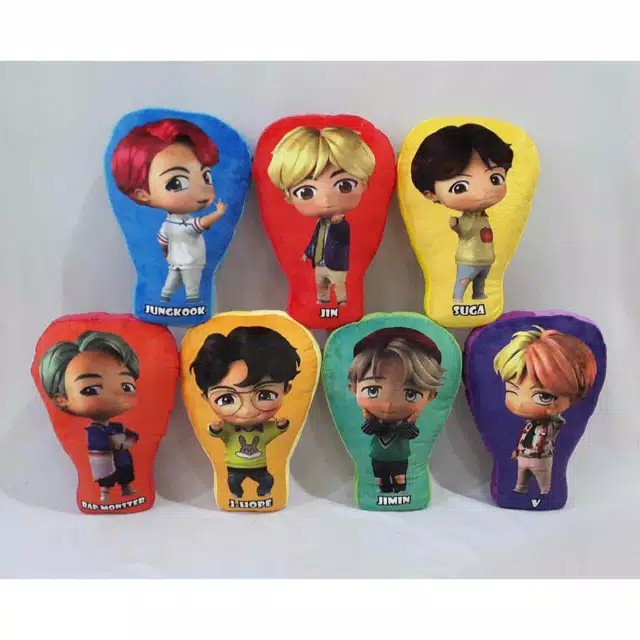 Bantal Boneka BTS KPOP Standing Cartoon Unofficial/Bantal Boneka BTS