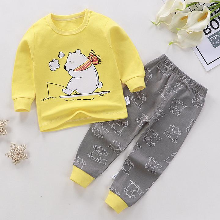 PIYAMA KAOS IMPORT BAJU TIDUR ANAK LENGAN PANJANG BAHAN PREMIUM