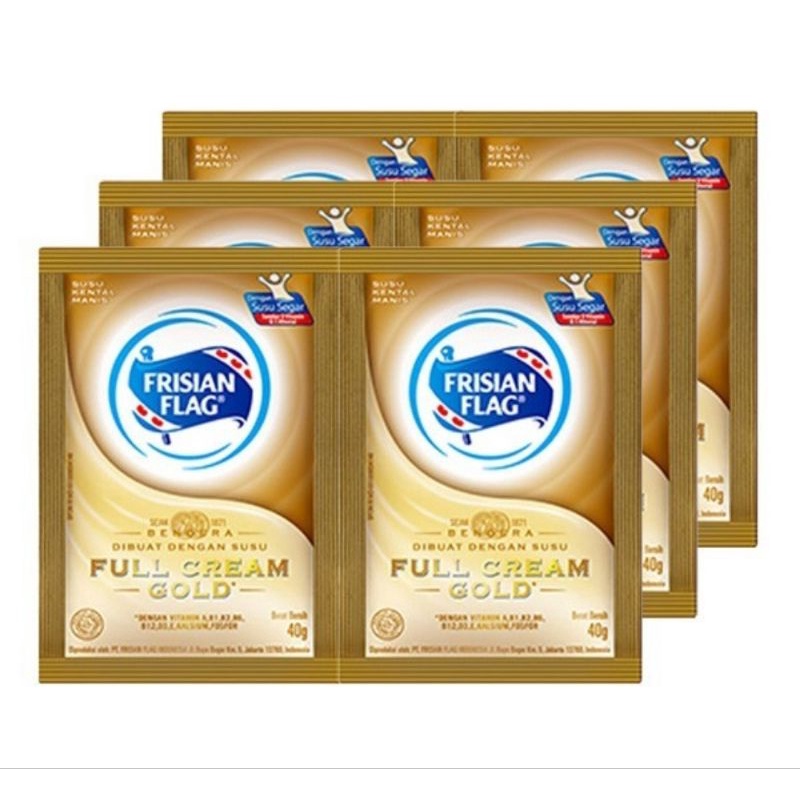 

Susu Bendera Frisian Flag Gold 40gr isi 6 Sachet