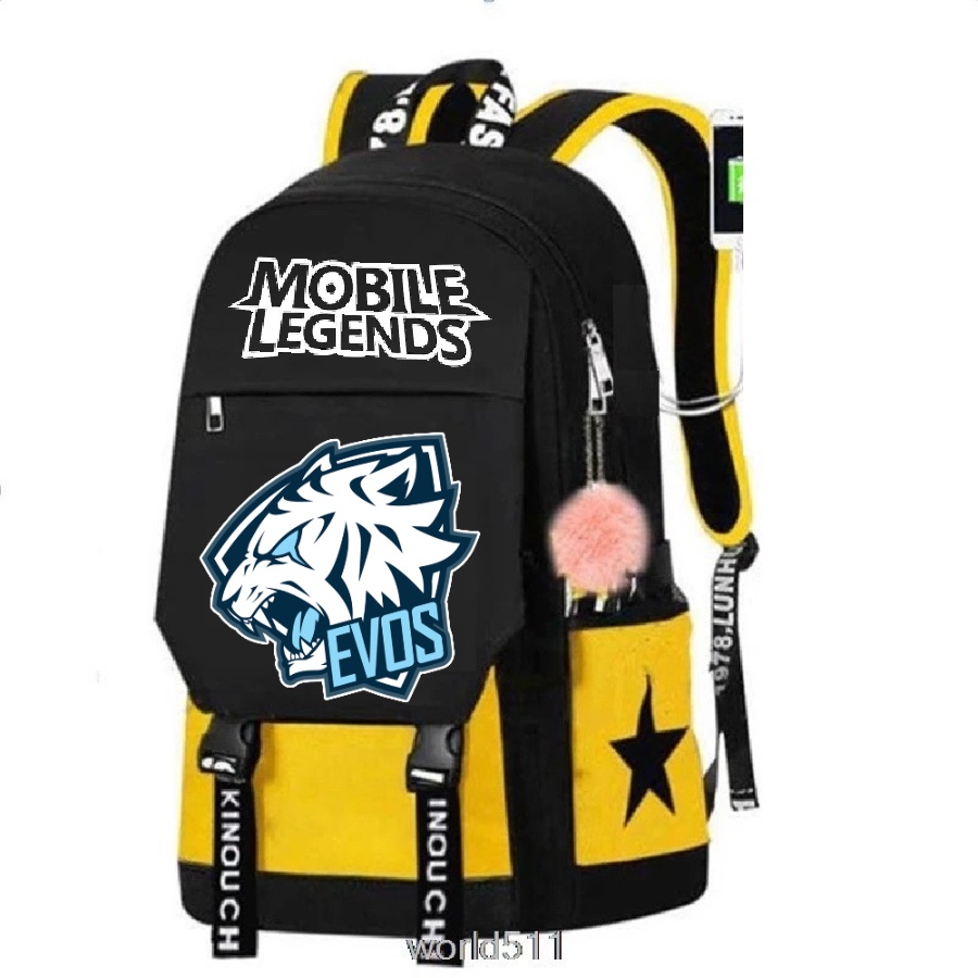 BDKR_TAS - Tas Ransel Anak Laki-laki Evos Mobile Legend Gaming E-Sport Tas Sekolah Anak TK SD SMP Terbaru 2022 Ukuran Besar Muat Buku Paket Tas Ransel Anak Laki Evos E Sport Terbaru Kekinian Ransel Anak Laki Sekolah TK SD Viral Kekinian Gaming Populer