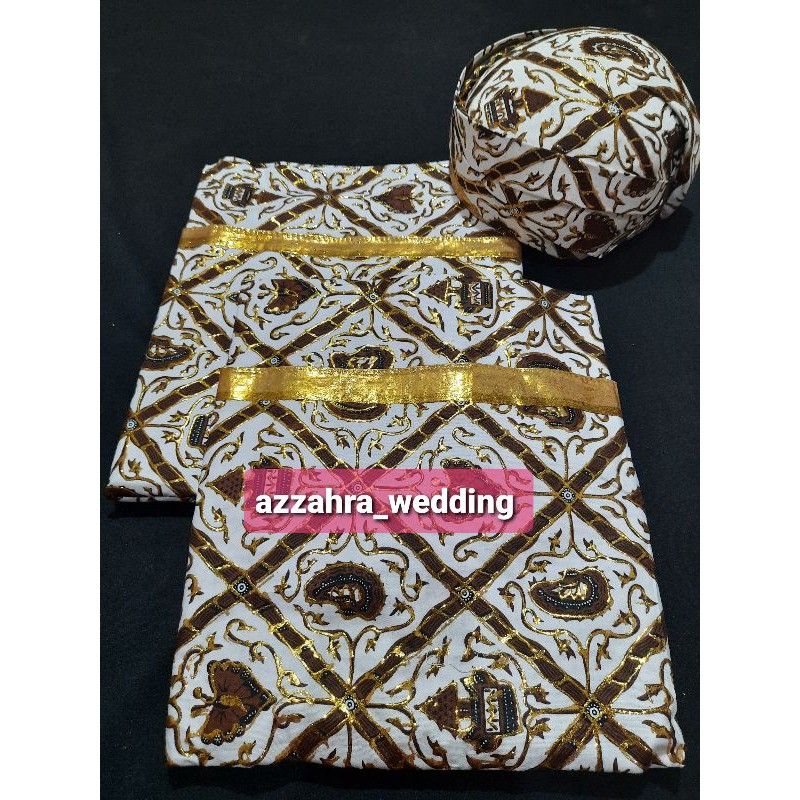 Jarik Set Blankon Prodo Pengantin Motif Sama