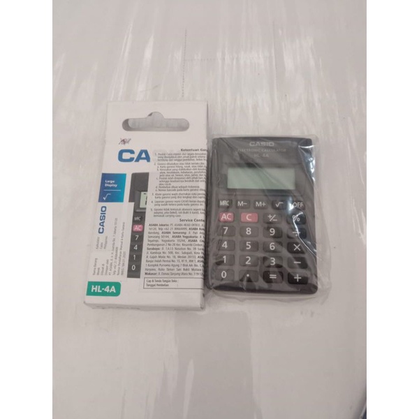 

Kalkulator casio HL-4A