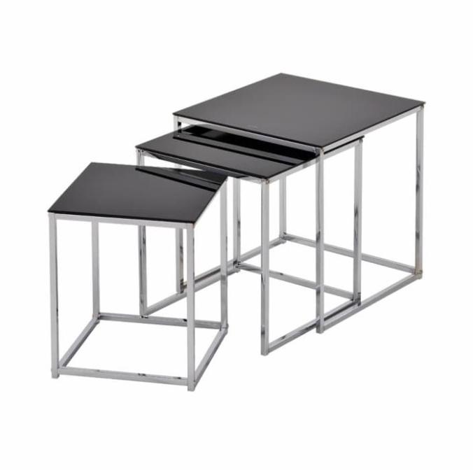 +%+%+%] Set Meja Sisi/meja makan Norton pro in - Hitam