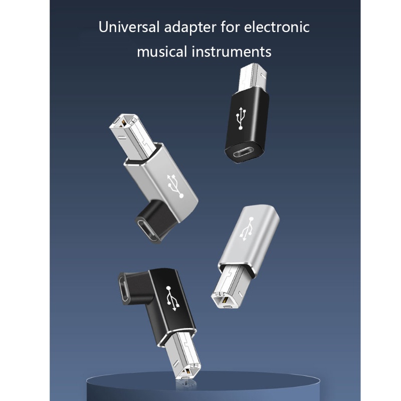 Btsg Type C Square Adapter Converter to Square Usb Adapter Untuk Piano Printer Instrumen